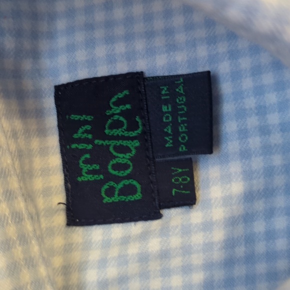 Mini Boden Flannel Oxford Shirt size 7-8 - Picture 2 of 5